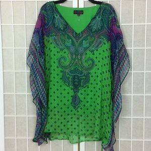 Hale Bob Silk Kimono Top